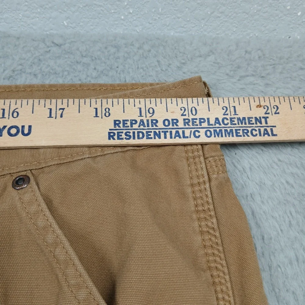 Wrangler Authentics Fleece Lined Work Pants Men's 40x30 Tan‎ Cotton